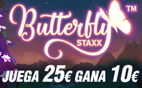 Wanabet Butterfly Staxx Slot gana 10€ al día