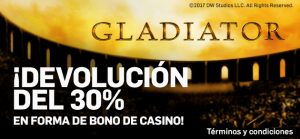 Betfair casino Slot devolución del 30%