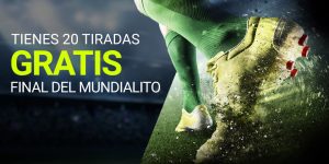 Luckia 20 tiradas gratis al apostar final mundialito